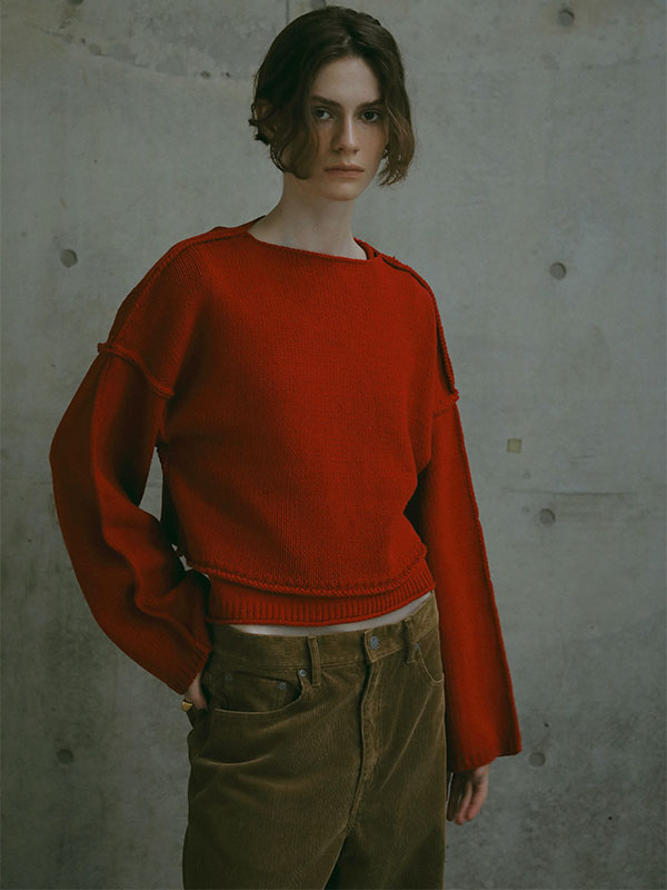 2ピースアウトリンキングニットプルオーバー(F OFF WHITE): トップス  