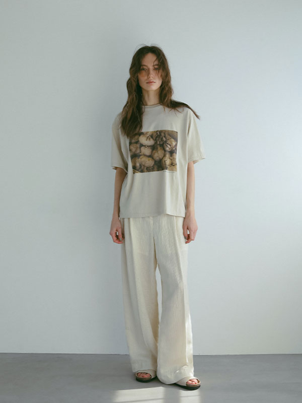 レノクロスセミワイドパンツ(S OFF WHITE): ボトムス │ ETRE