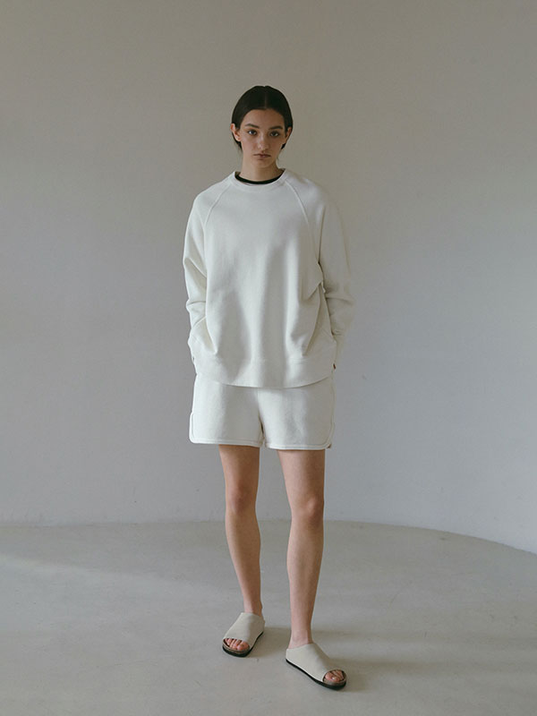 スウェットショートパンツ(S OFF WHITE): ボトムス │ ETRE スウェットショートパンツ(S OFF WHITE): ボトムス │ ETRE