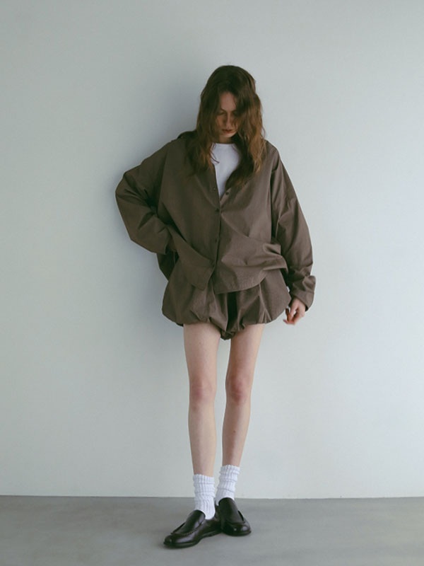 ETRE TOKYO - ストライプボックスシャツ - BROWN | ADDICT WEB SHOP