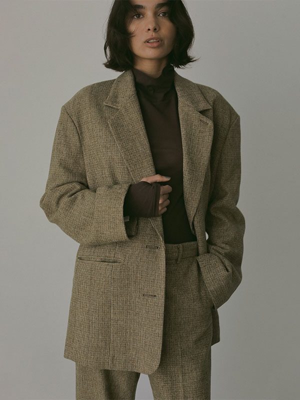 etre tokyo チェックツィードテーラードジャケット ETRE TOKYO(エトレトウキョウ)｜チェックツィードテーラー