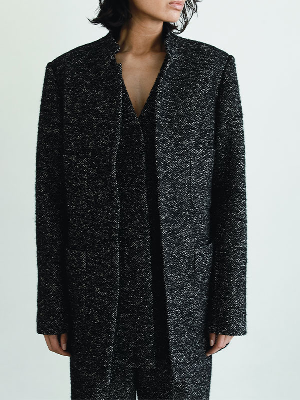 SANTEヘリンボーンツィードジャケット