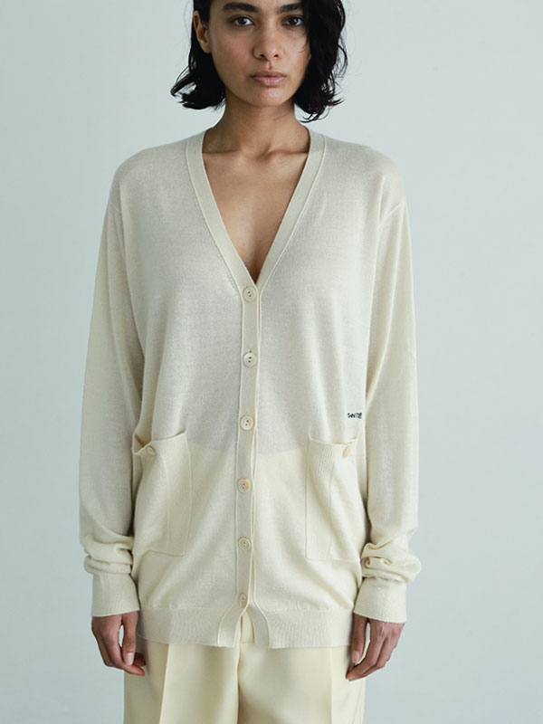 SANTEシルクカシミヤＶネックカーディガン