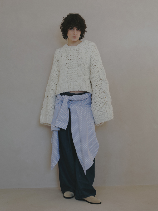 ハンドニットケーブルプルオーバー(F WHITE): トップス │ ETRE TOKYO