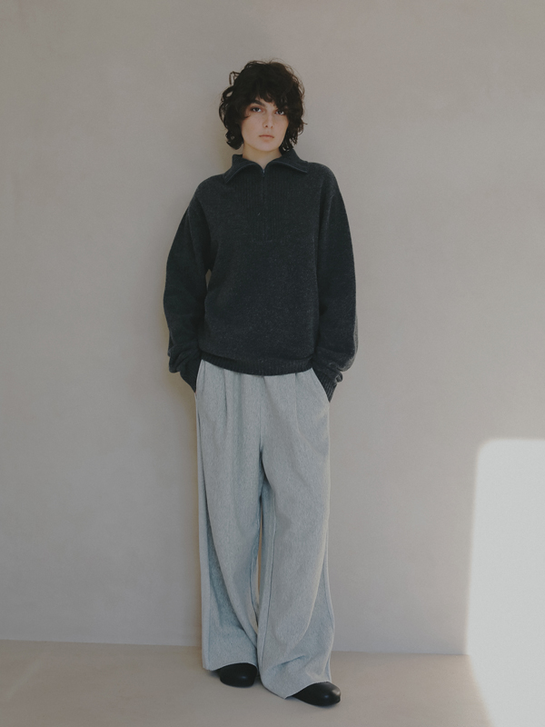 Champion REVERSE WEAVE スウェットワイドパンツ(S GREY): ボトムス