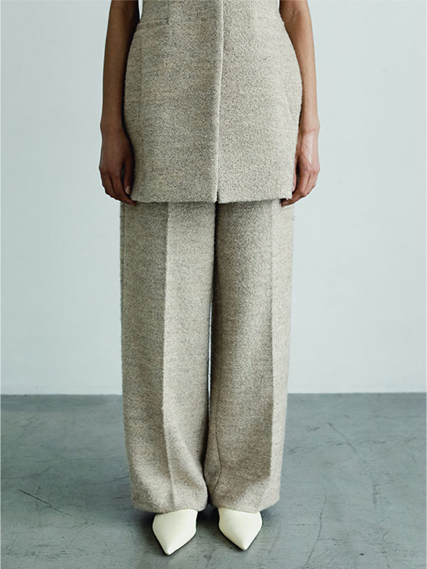 SANTEヘリンボーンツィードパンツ