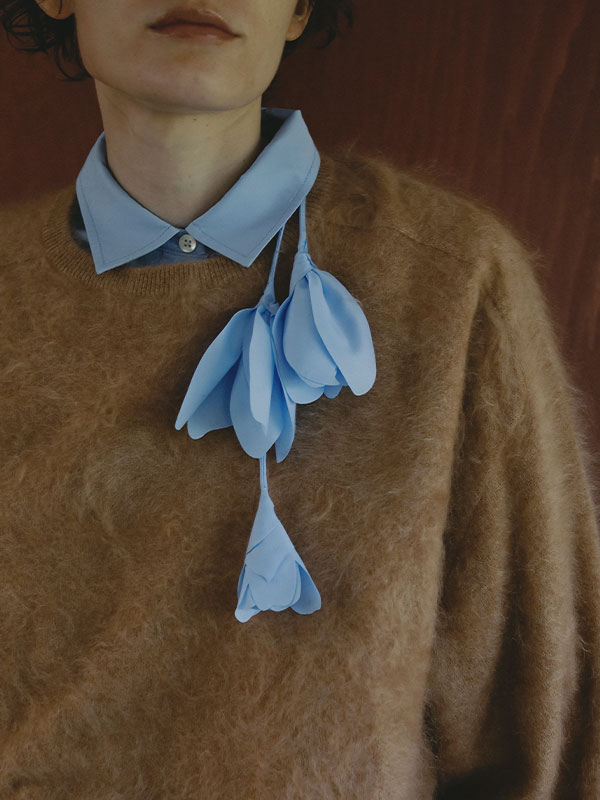 SANTEカシミヤヘアリーニットプルオーバー