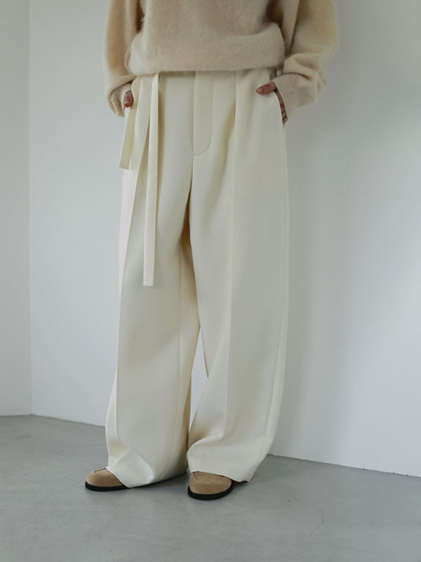 SANTEデザインベルトダブルフェイスパンツ