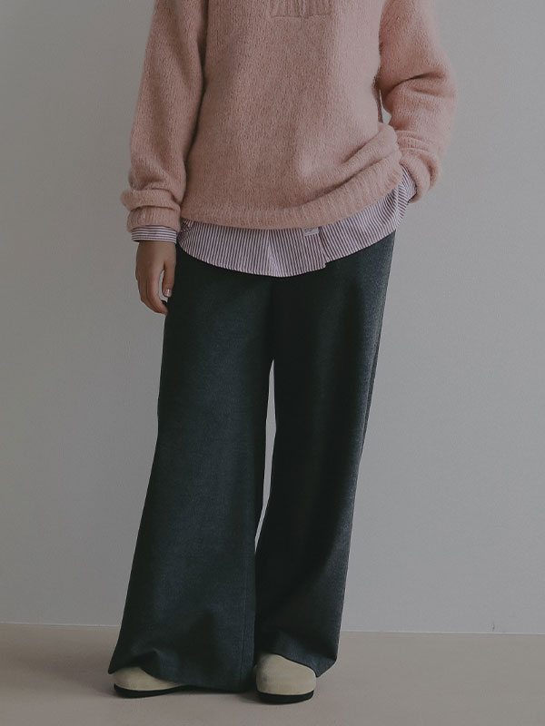 ウーリーセミワイドパンツ