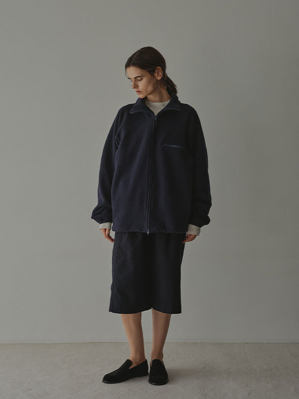 スウェードフラットローファー