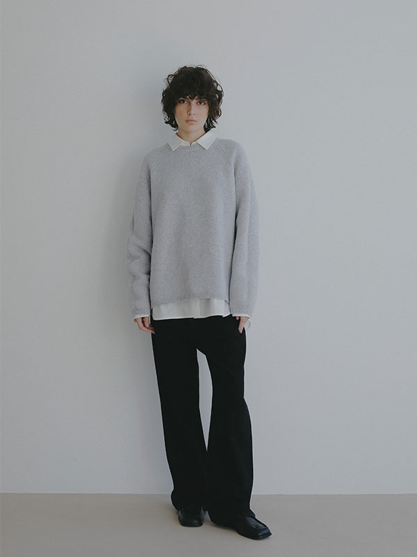 リバーシブルボックスニットプルオーバー