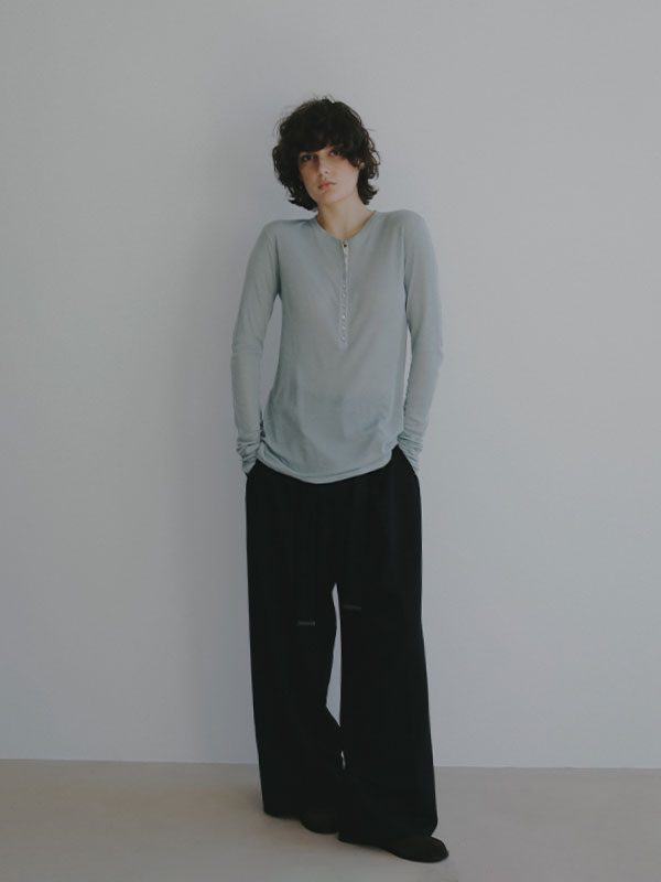 ウールフライスヘンリーネックプルオーバー