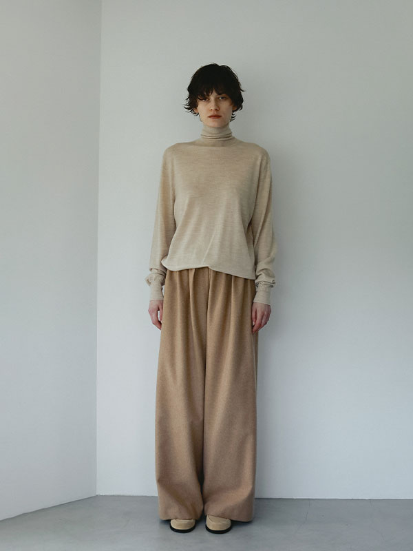 SANTEデザインタックメルトンパンツ