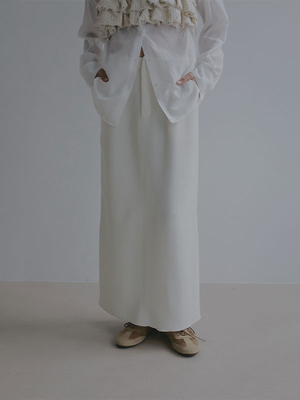 ダブルフェイスIラインスカート