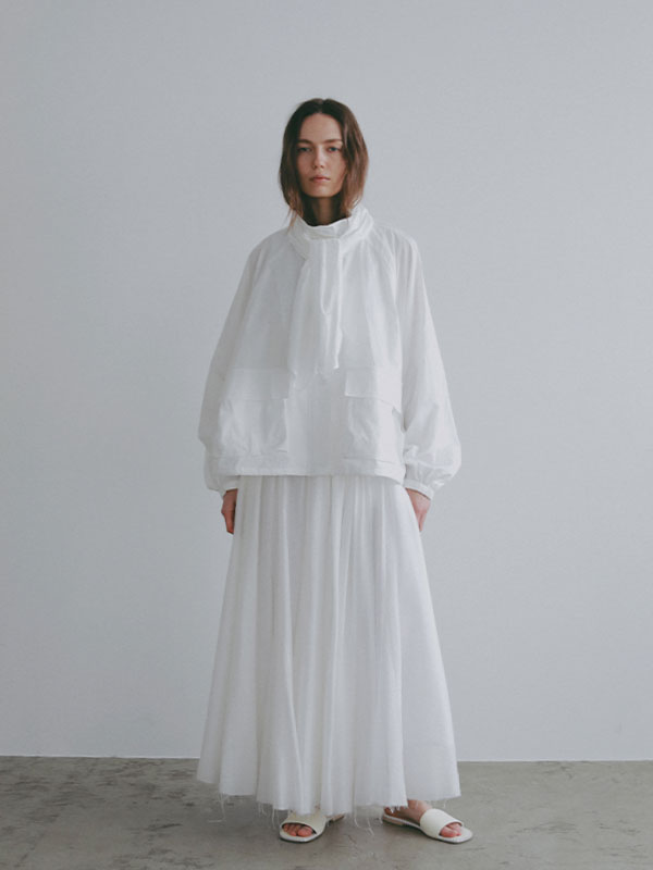 スカーフライトシャツブルゾン