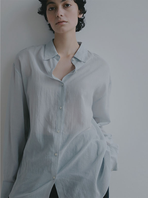 シアーコットンシャツ