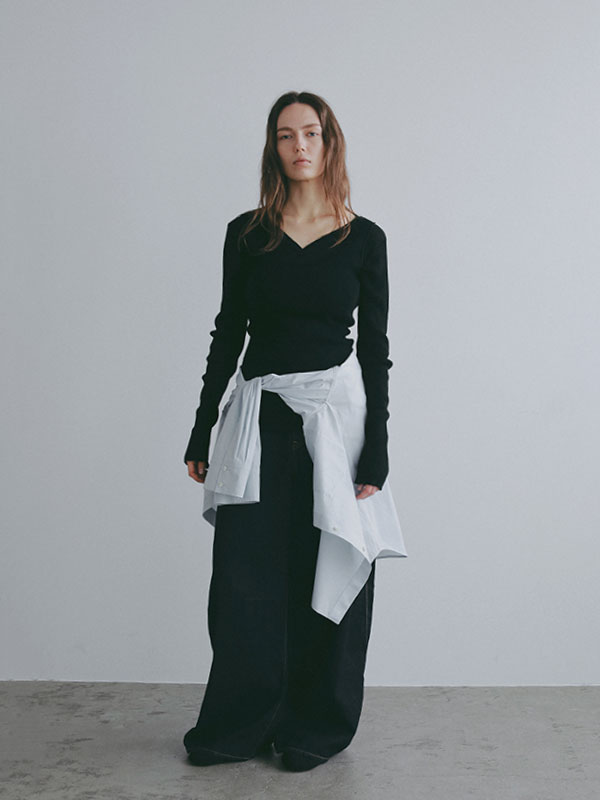 レースアップ2wayニットタンク