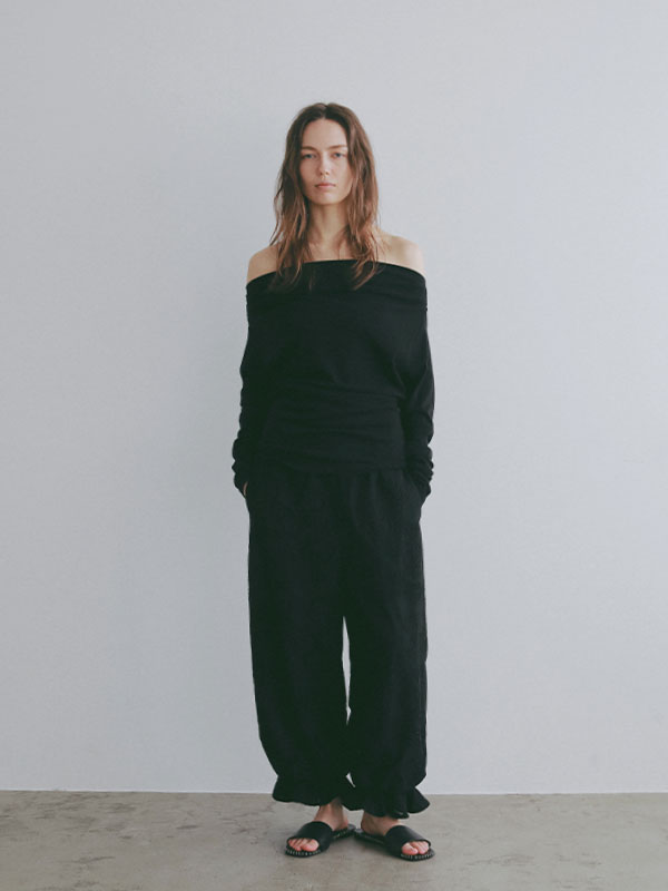 エンブロイダリーイージーパンツ