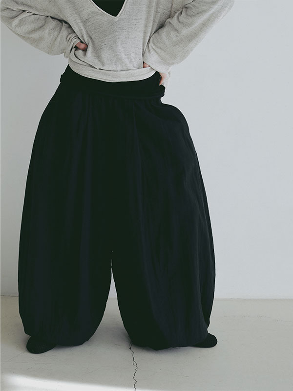 ダブルガーゼバレルパンツ