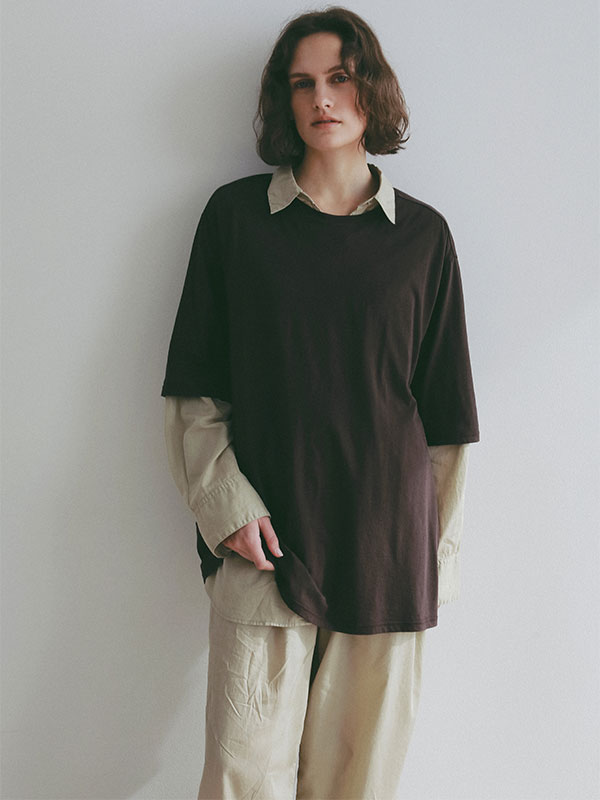 エアリーコットンオーバーサイズTee