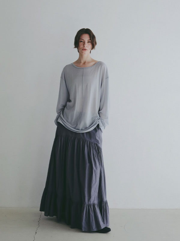 センターピンタックシアーロンTee