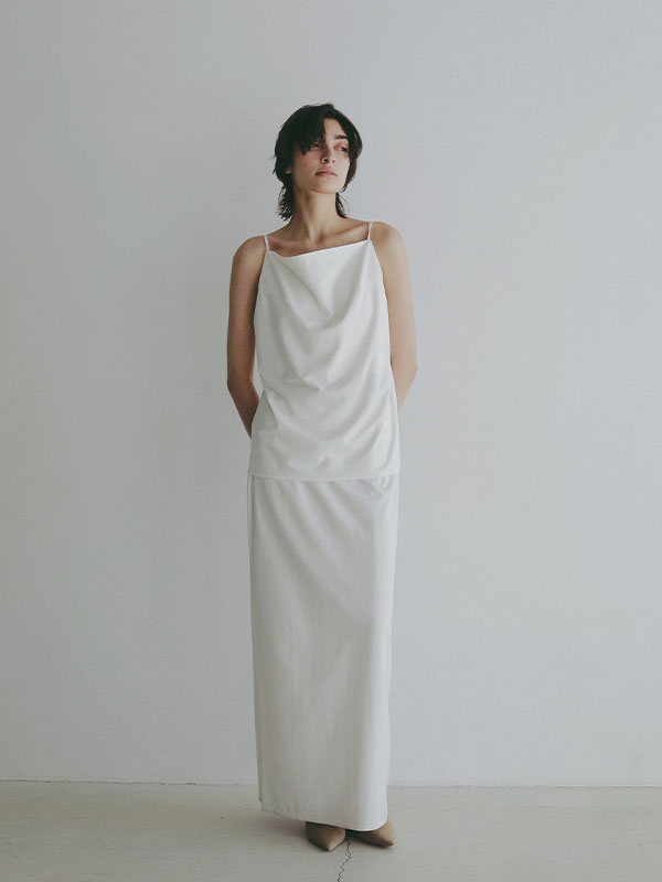 キュプラジャージロングスカート