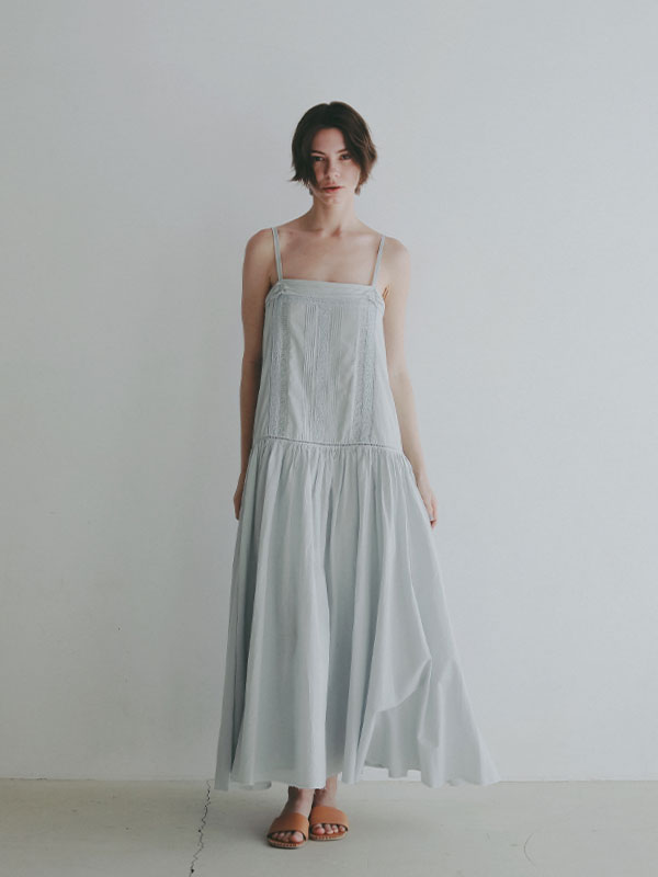 レースコットンキャミワンピース