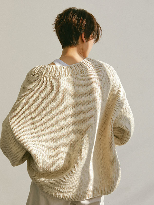 ETRE TOKYO エトレ 復刻HAND MADE KNIT GOWN カーデ-