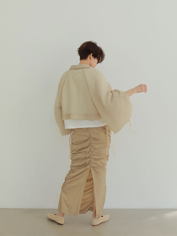 シャーリングシアーブラウス