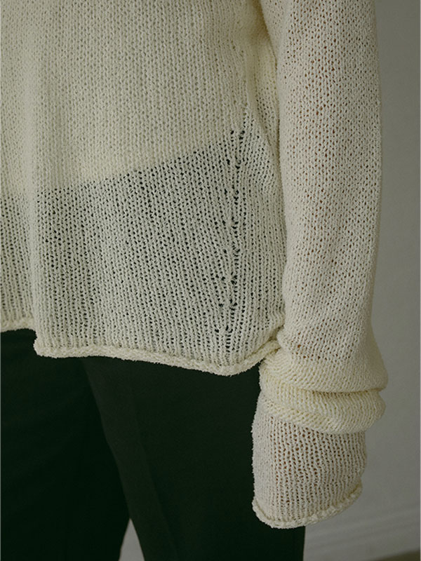 ローゲージブークレニットプルオーバー(F OFF WHITE): トップス 