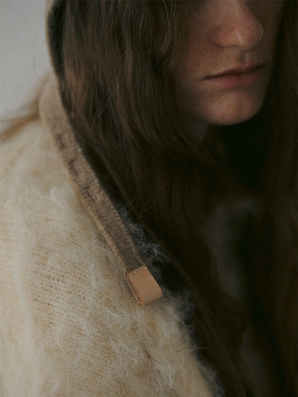 ヘザートーンニットボンネット