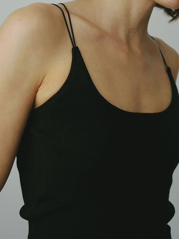 DEPENDRE Wストラップニットキャミ