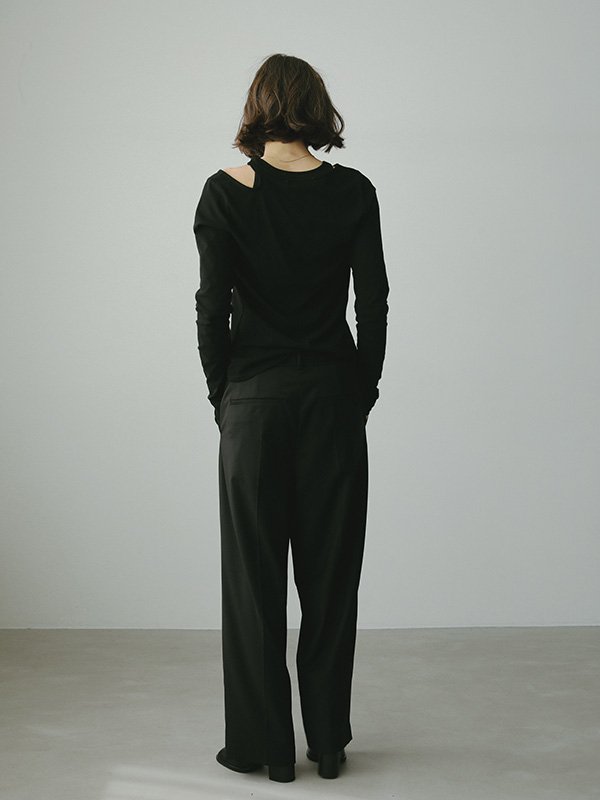 DEPENDRE アジャスタブルタックパンツ(S BEIGE): ボトムス │ ETRE