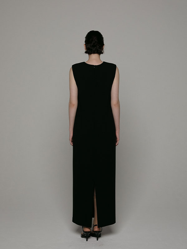 SANTEスリーブレスロングドレス(S BLACK): ワンピース │ ETRE