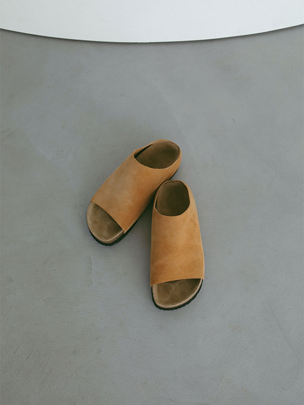 スウェードフットベッドサンダル(36 BEIGE): シューズ │ ETRE