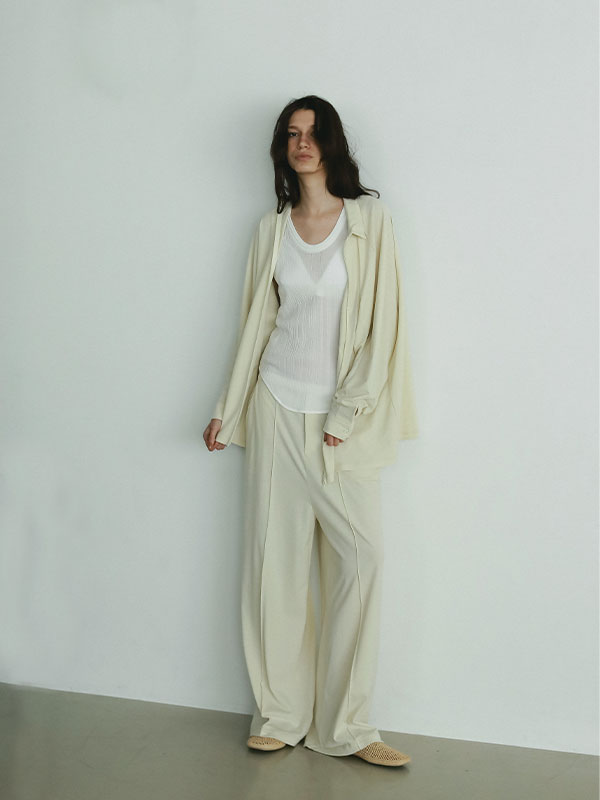 フロントファスナーカットシャツ