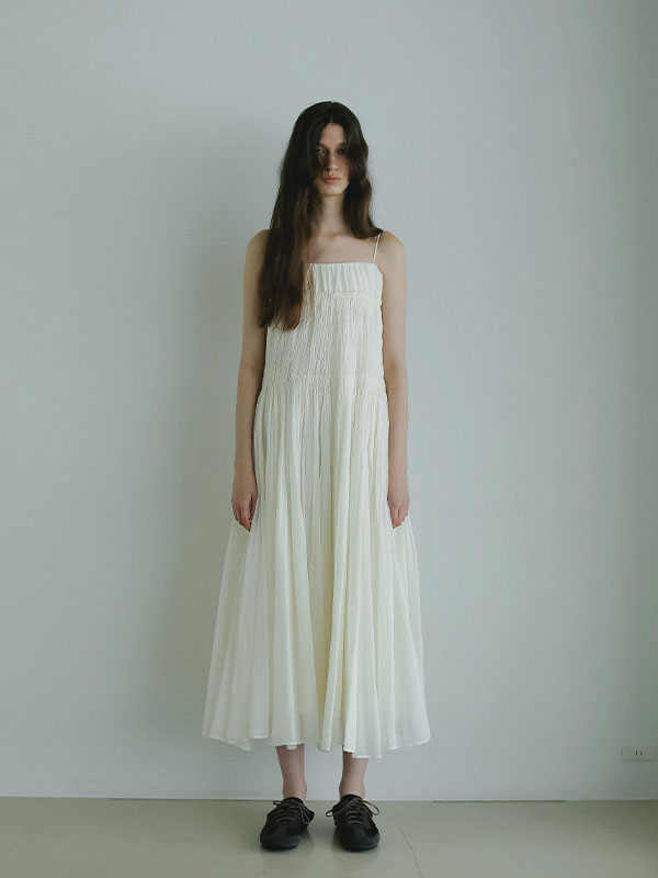 インドコットンエアリーキャミワンピース(F OFF WHITE