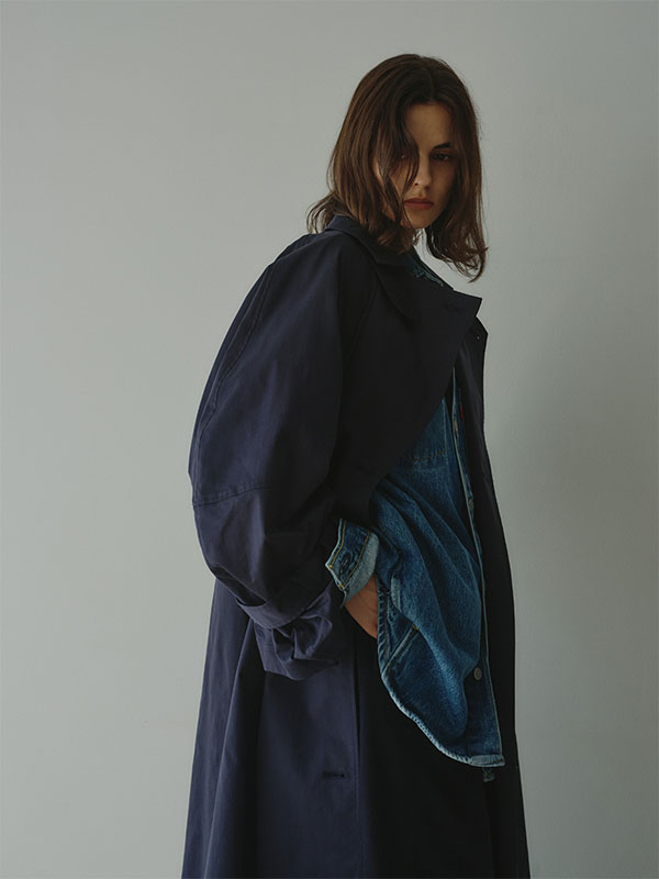 etre tokyo コンシャススリーブトレンチコート　M ブラック etre tokyo コンシャススリーブトレンチコート M ブラック