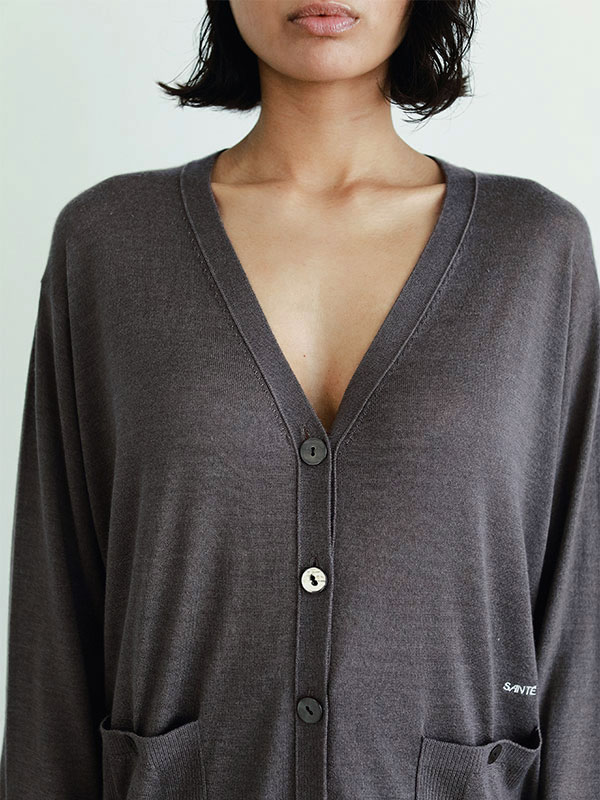 SANTEシルクカシミヤＶネックカーディガン