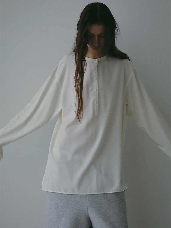 シアーヘンリーネックプルオーバー(F OFF WHITE): トップス