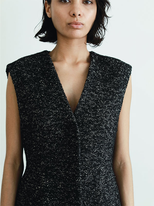 SANTEヘリンボーンツィードベスト