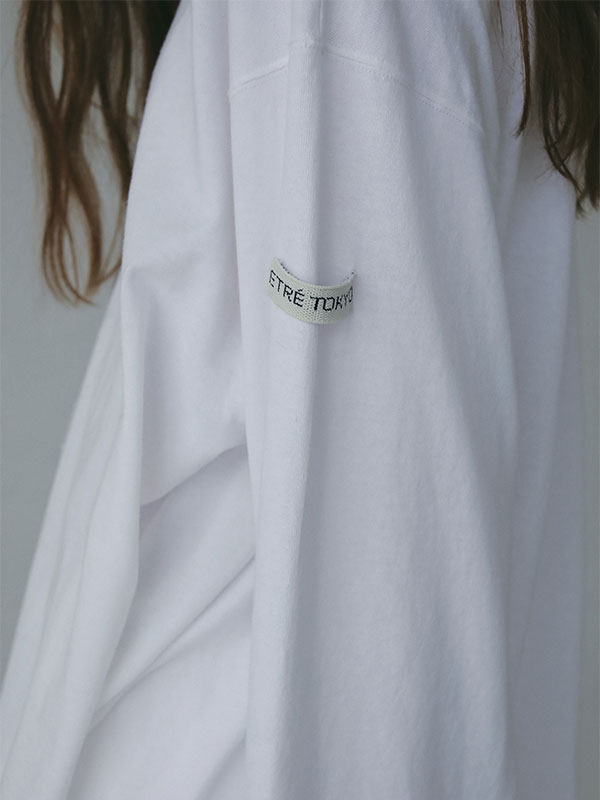 ETRÉ カフス付き長袖Tシャツ Fサイズ カットオフカフスロンTee(F WHITE): トップス │ ETRE TOKYO
