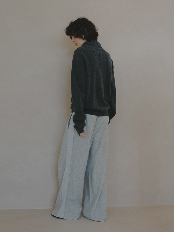 Champion REVERSE WEAVE スウェットワイドパンツ(S GREY): ボトムス