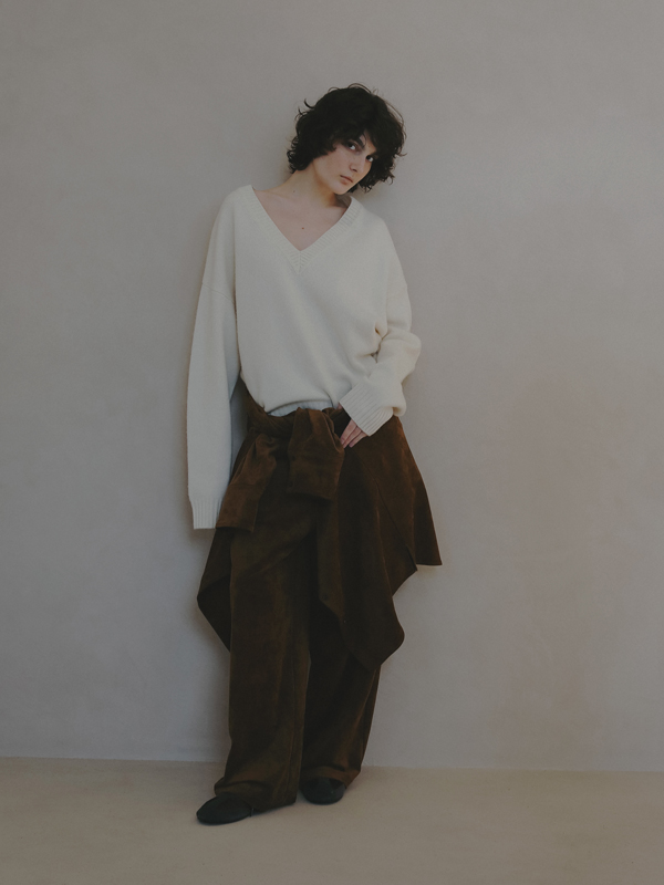 フェイクスウェードリラクシーパンツ