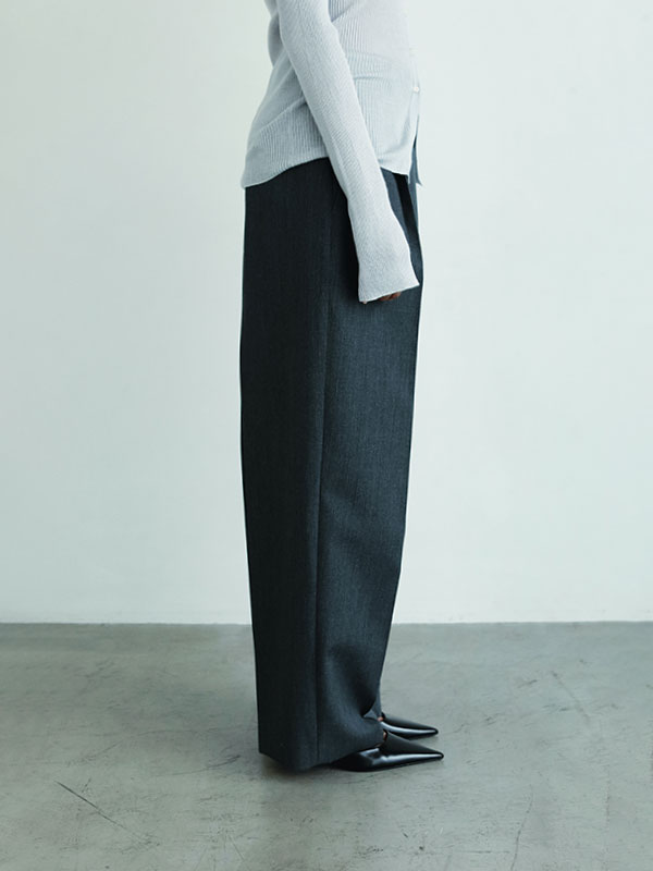 SANTEワンタックセンタークリースパンツ