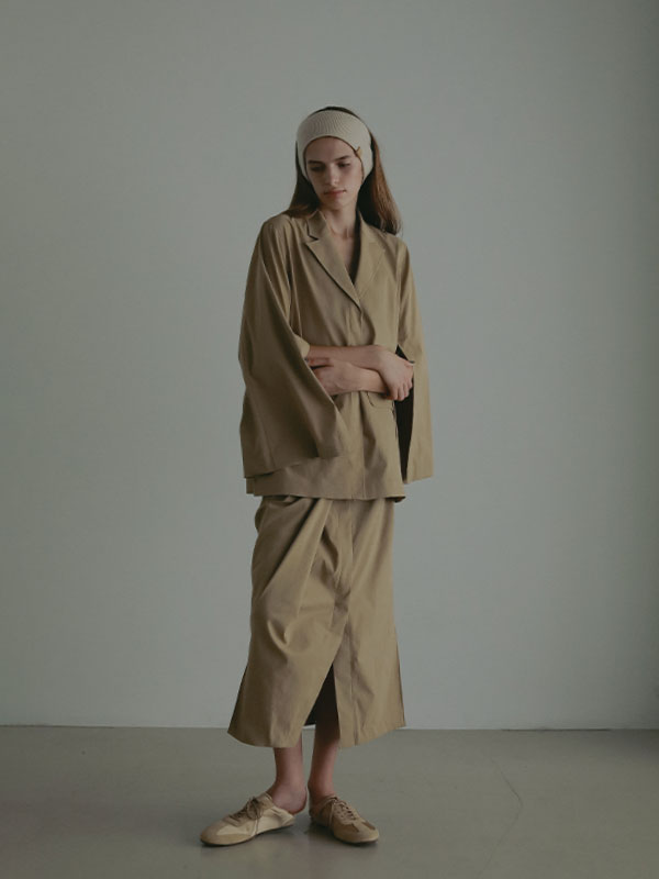 ウールカシミヤニットヘアバンド