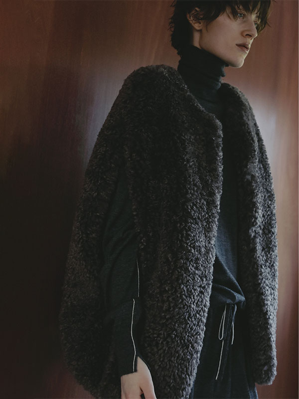 SANTEエコファーポンチョコート