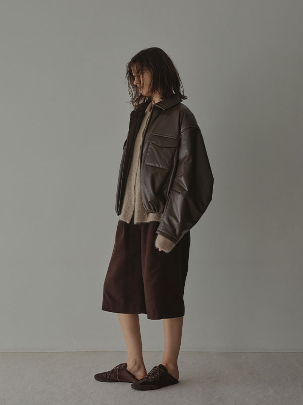 バルーンシルエットパディングブルゾン