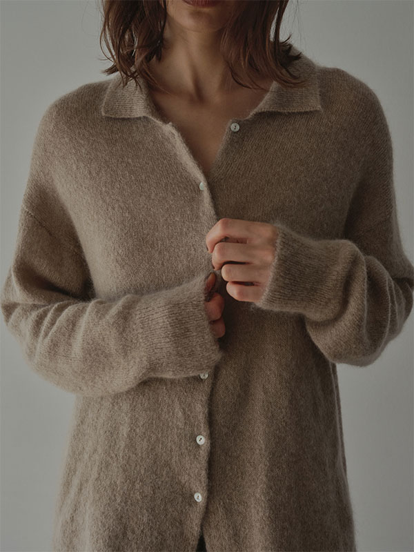 モヘヤニットシャツ(F BEIGE): トップス │ ETRE TOKYO official