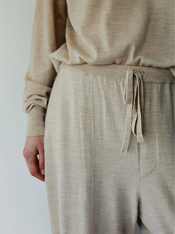 SANTEウールカシミヤニットパンツ